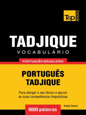 cover image of Vocabulário Português Brasileiro-Tadjique
